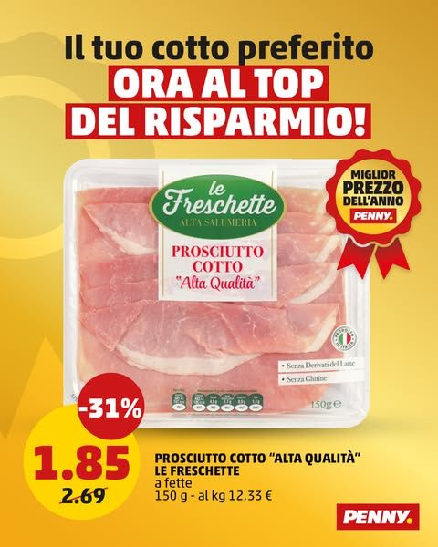 Retail · PENNY Italia · % off · ran 32 days